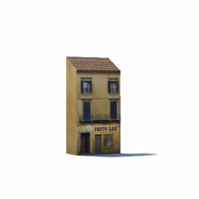 Z Scale Buildings Houses QTY 2 Houses Card Stock Kit 
