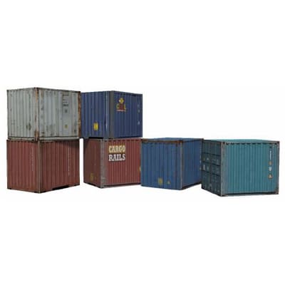intermodal containers 10ft paper models
