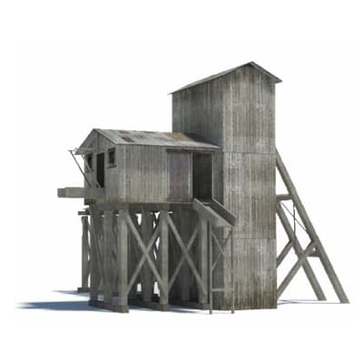 mining chute structure - ho scale