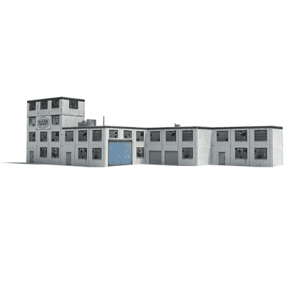printed buildings for model railway industries