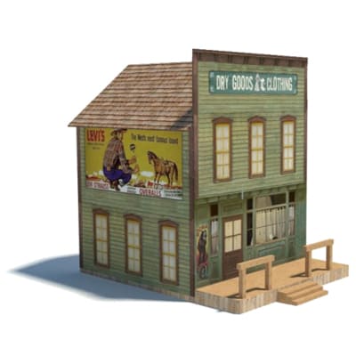printable old west models - dry goods store