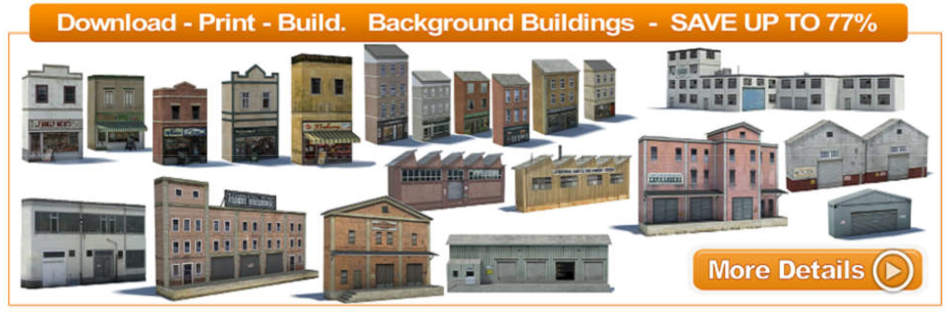 model railroad background buildings and houses