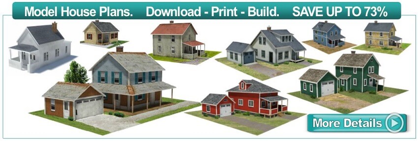 building ho scale model houses for railroads