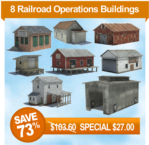 model railroad rail yard structures ho buildings