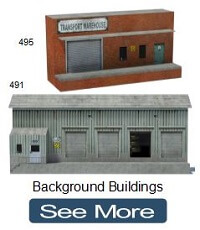 model railroad background loading docks