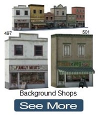 model shops background railroads scenery