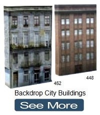 background scale city buildings