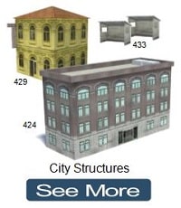 model train layout models city buildings