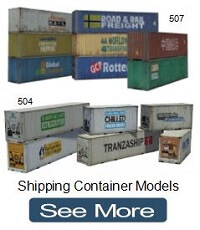 build scale model shipping containers