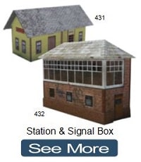 build cardboard signal box train station ho scale