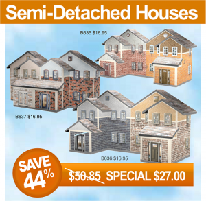 Residential Models for Model Railroad Layouts – Realistic Homes